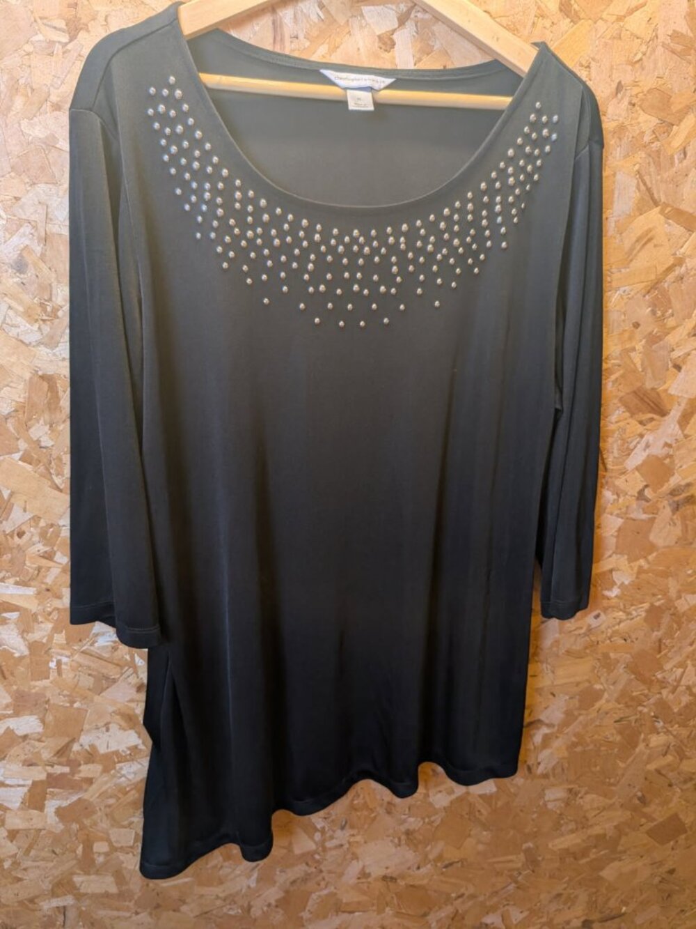 Christopher and Banks decorated neckline top